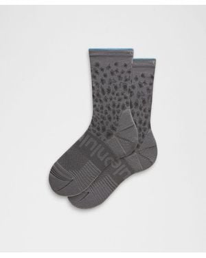 lululemon – Power Stride Crew Socks Leopard – – Size Medium - Grey