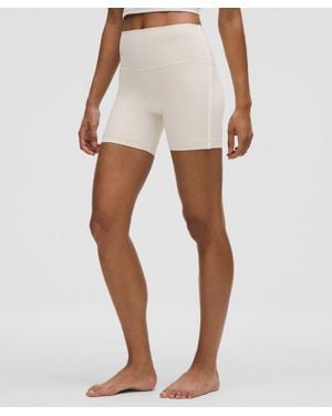 lululemon Align High-Rise Side-Stripe Short 6" - White