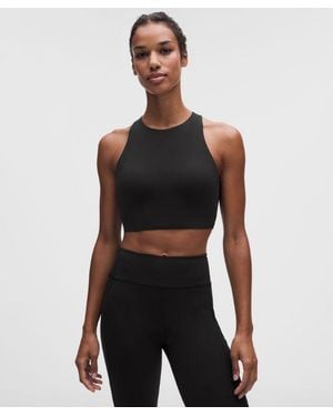 lululemon – Fast And Free Sports Bra Medium Support, B/C Cup – – Size Large - Black
