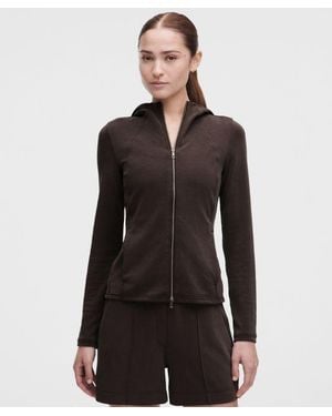 lululemon – Lightweight Softstreme Full-Zip Hoodie – – Size Large - Black