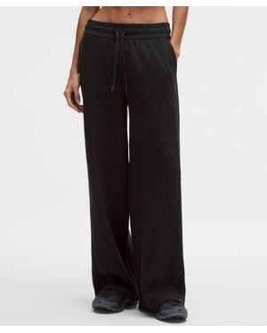 lululemon Scuba Mid-Rise Wide-Leg Pant - Black