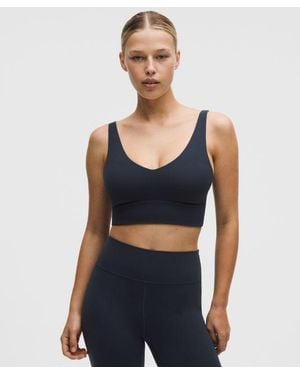lululemon Focuser V-Neck Bra - Blue