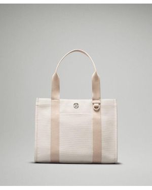 lululemon Two-tone Canvas Tote Bag 10l - Colour White - Natural