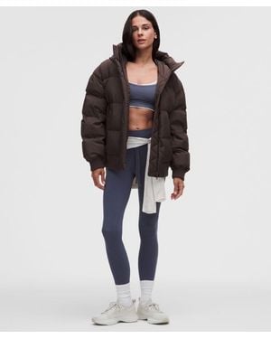 lululemon – Wunder Puff Bomber Hoodie Jacket – – Size Large - Brown
