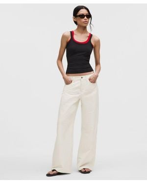 lululemon – Easyfive Low-Rise Classic Wide-Leg Trousers Regular – – Size 28 - White