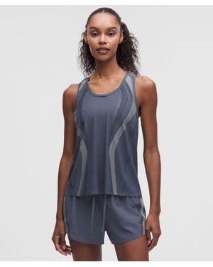 lululemon – Fast And Free Airflow Running Tank Top – – Size 4 - Blue