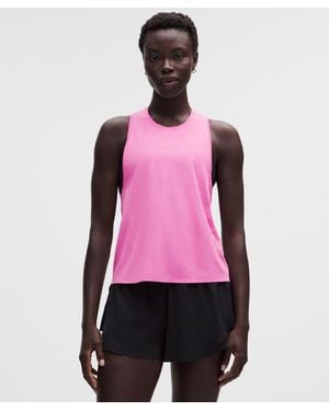 lululemon – Fast And Free Singlet – – Size Large - Pink