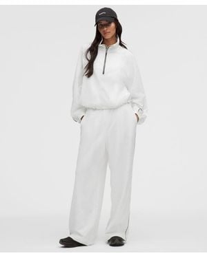 lululemon – Seersucker High-Rise Pleated Trousers Regular – – Size Large - White