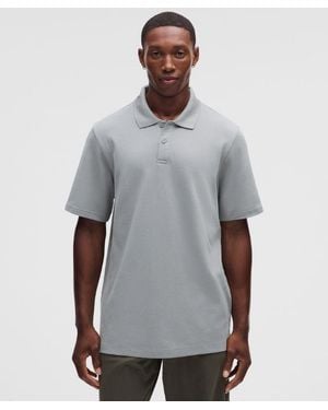 lululemon – Pique Short-Sleeve Polo Shirt – – Size Large - Grey