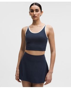 lululemon – Scoop-Neck Cutout Tennis Tank Top Medium Support, B/C Cup – – Size Large - Blue
