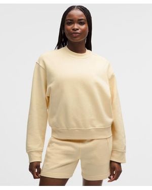 lululemon – Steady State Crew Sweatshirt – – Size Large - Natural