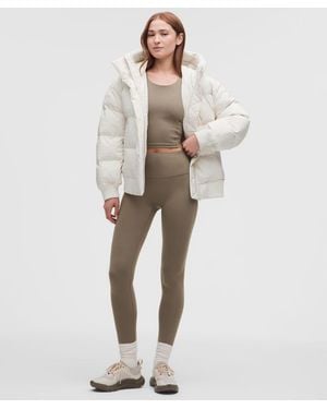 lululemon – Wunder Puff Bomber Hoodie Jacket – – Size Large - Natural