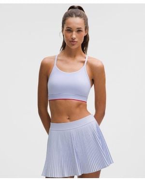 lululemon Flow Y Mid-Support Bra Logo - Blue