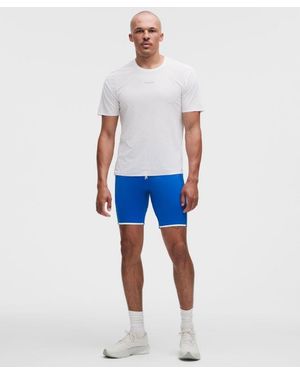 lululemon – Nulux Running Half Tight Shorts – 8" – – Size Large - Blue