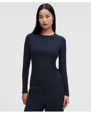 lululemon Hold Tight Long-sleeve Shirt - Colour Blue - Size 18