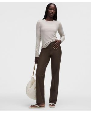 lululemon – Easyfive Mid-Rise Relaxed-Straight Trousers Regular – – Size 28 - White