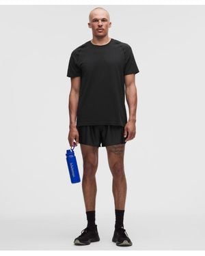 lululemon Mesh Gym Linerless Short 4" - Black