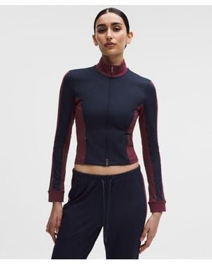 lululemon – Striped Slim-Fit Track Jacket – Colour Burgundy/ – - Blue