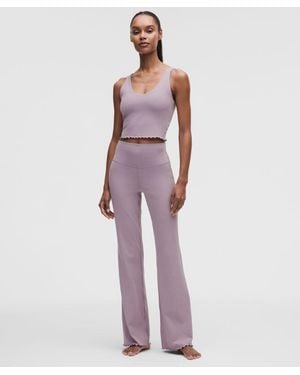 lululemon – Align High-Rise Lettuce-Hem Flared Trousers – /Pastel – Size 4 - Purple