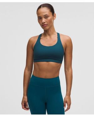 lululemon Energy Bra Medium Support, B-D Cups - Blue