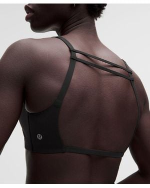 lululemon Lightlift Open-Back Bra - Brown