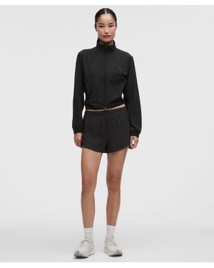 lululemon – Textured High-Rise Running Shorts – 2.5" – – Size Large - Black