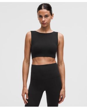 lululemon Bend This Boat And Scoop Bra - Black