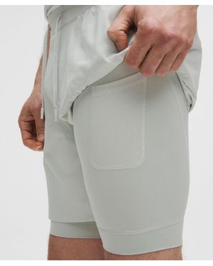 lululemon License To Train Lined Short 7" - Grey