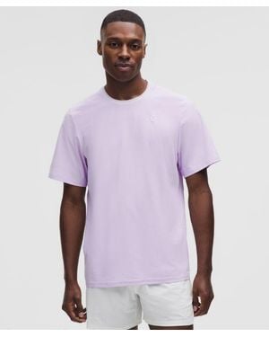 lululemon – Uv-Protective Striped Tennis T-Shirt – – Size Large - Purple