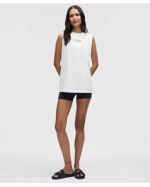 lululemon – All Yours Organic Tank Top Pride Graphic – – Size Small - White