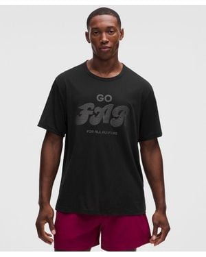 lululemon Mile Maker Mesh Short-Sleeve Shirt - Black