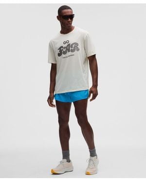 lululemon Fast And Free Lined Split Short 3" - White