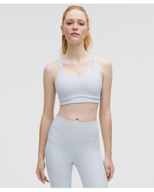 lululemon Energy Jacquard Bra Medium Support, B–D Cups - Blue