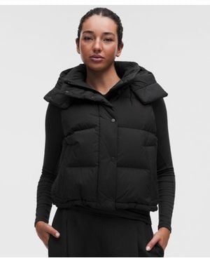 lululemon Wunder Puff 600-Down-Fill Cropped Vest - Black