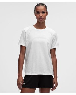 lululemon Swiftly Relaxed Short-Sleeve Shirt - White