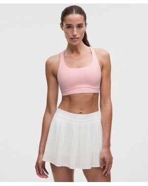 lululemon – Energy Sports Bra Medium Support, B-D Cups Evolve – – Size Large - White
