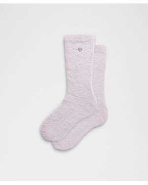lululemon – Fuzzy Crew Socks – – - Pink