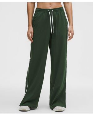 lululemon – Court Rival Wide-Leg Track Trousers Regular – – Size 18 - Green