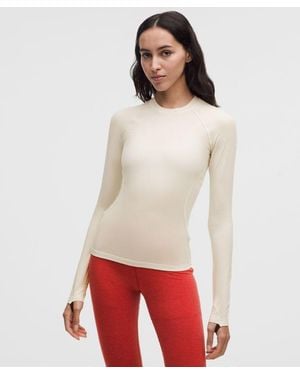 lululemon – Merino Crewneck Base Layer – Wool-Blend – – Size Large - Red
