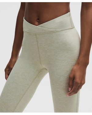 lululemon – Softy Suedey Cross-Waist Tight Leggings – 25" – /Pastel – Size 4 - Green