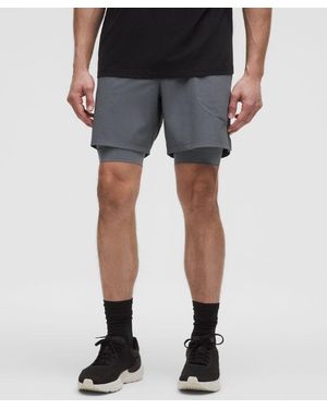 lululemon – License To Train Lined Shorts – 7" – – - Blue