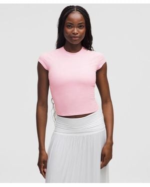 lululemon – Organic Baby Tee – – Size Large - Pink