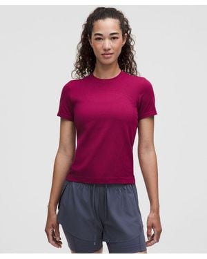 lululemon Super Swiftly Short-Sleeve Shirt - Red
