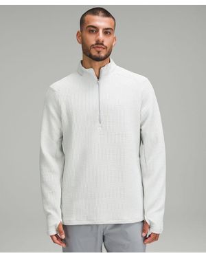 lululemon Waffle-Knit Half Zip - Grey