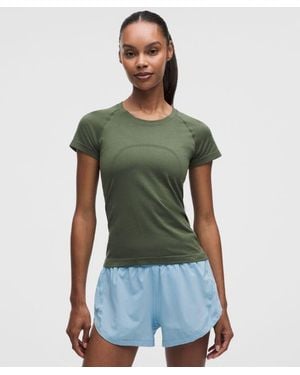 lululemon – Swiftly Tech Short-Sleeve Shirt 2.4 Waist Length – – Size 4 - Green