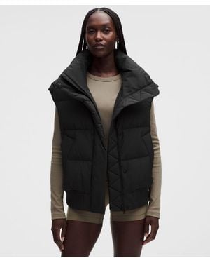 lululemon – Wunder Puff Bomber Vest – – Size 6 - Black