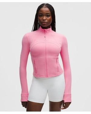 lululemon – Define Cropped Jacket Nulu – – Size 16 - Pink
