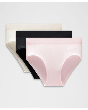 lululemon – Underease High-Rise Bikini Underwear 3 Pack – – Size Large - Red
