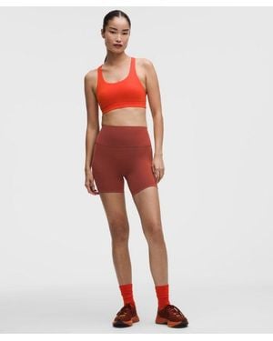 lululemon Wunder Train No Line High-Rise Short 6" - Red