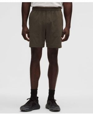 lululemon Abc Textured Wovenair Pull-On Short 7" - Black